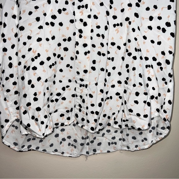 RACHEL Rachel Roy Patterned Rayon Button Down Blouse Size Medium - Picture 4 of 9